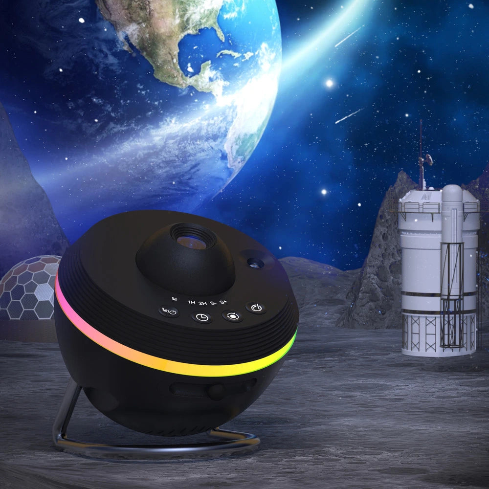 Stellora – Proyector espacial con cielo estrellado y visuales relajantes