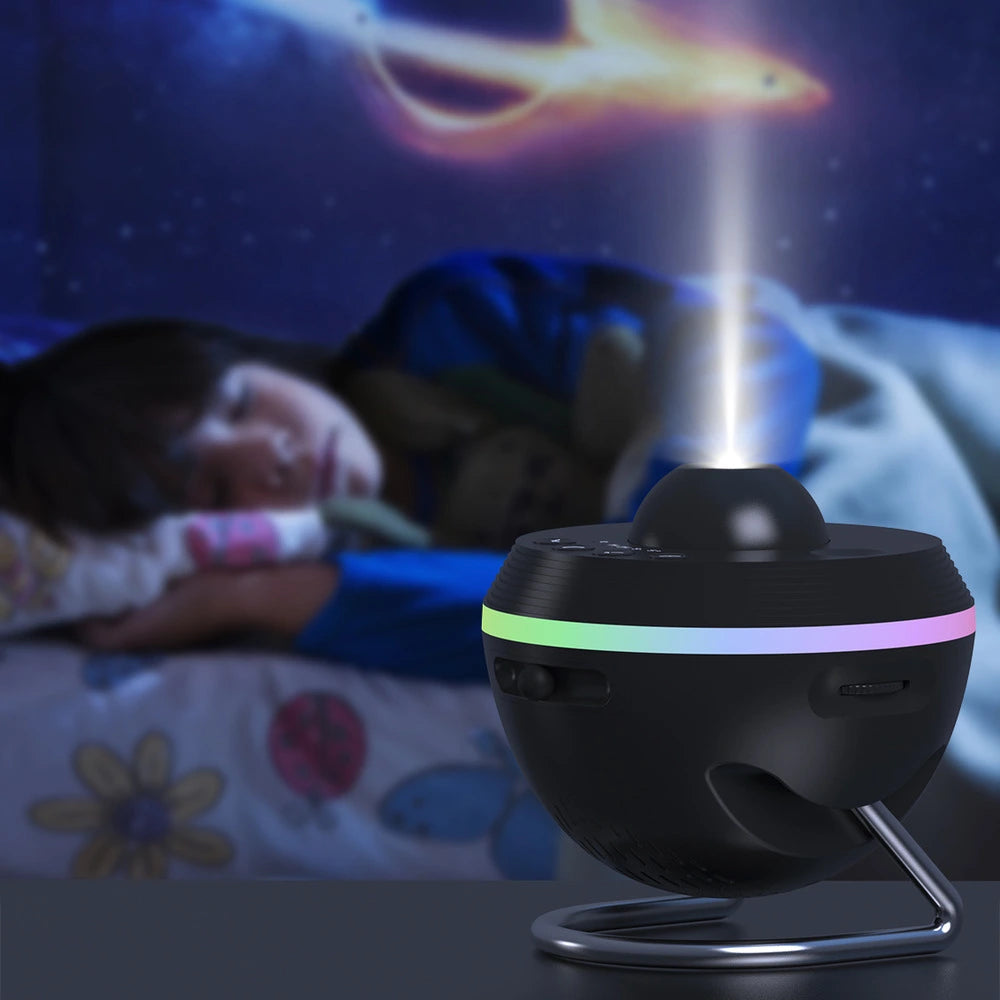Stellora – Proyector espacial con cielo estrellado y visuales relajantes