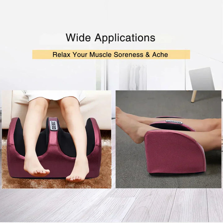 TranquilSole Aparelho de Massagem para Pés – Massagem 3D, Função de Aquecimento &amp; Temporizador Automático