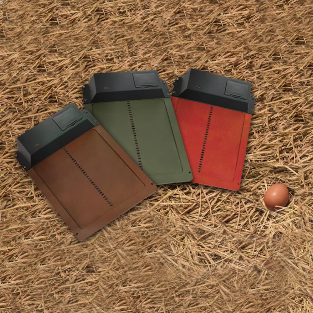 Farmora Porta automática para galiñeiro – Porta resistente ás inclemencias do tempo con sensor e temporizador