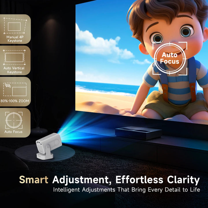 Magcubic HY310 Android 11 Projector 4K Native 1080P Auto Focus Native 330ANSI Dual Wifi BT5.4 Air Mouse Voice Home Outdoor Movie VestraGear