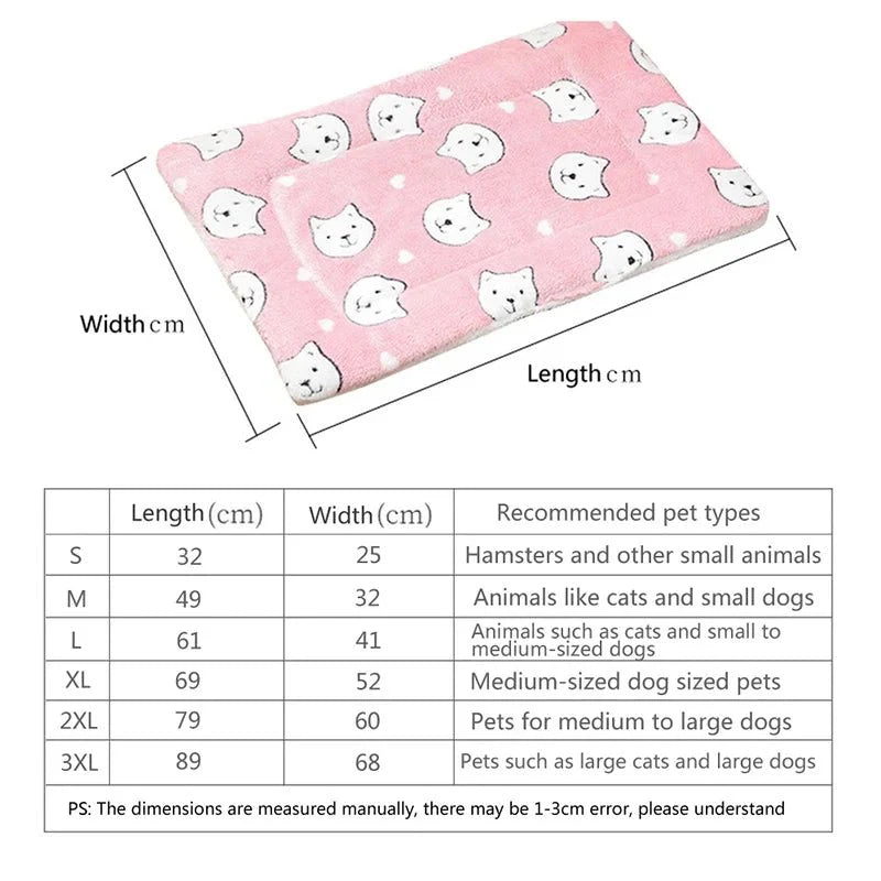 FLANNELPAW – Warm Flannel Sleeping Mat for Dogs &amp; Cats Vestragear