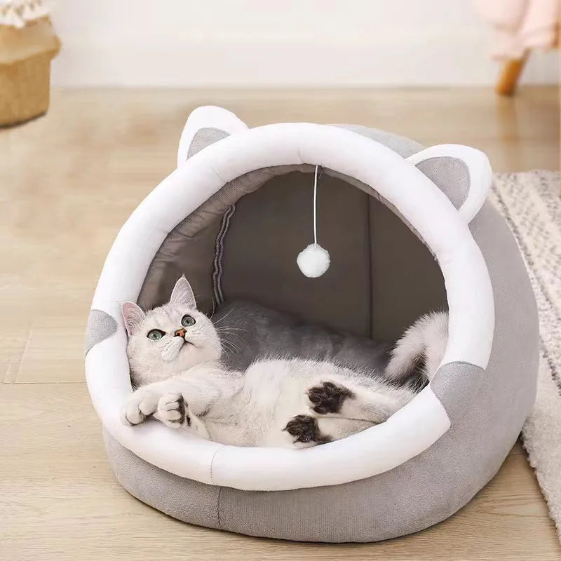 Petora – Katten- en Hondenbed Tent Katoen – Opvouwbaar &amp; Wasbaar
