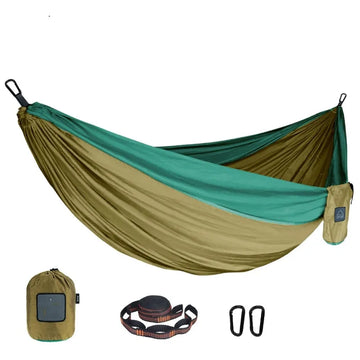 TrailNest – Outdoor Hangmat van Parachutestof – 1 Persoon, Draagbaar