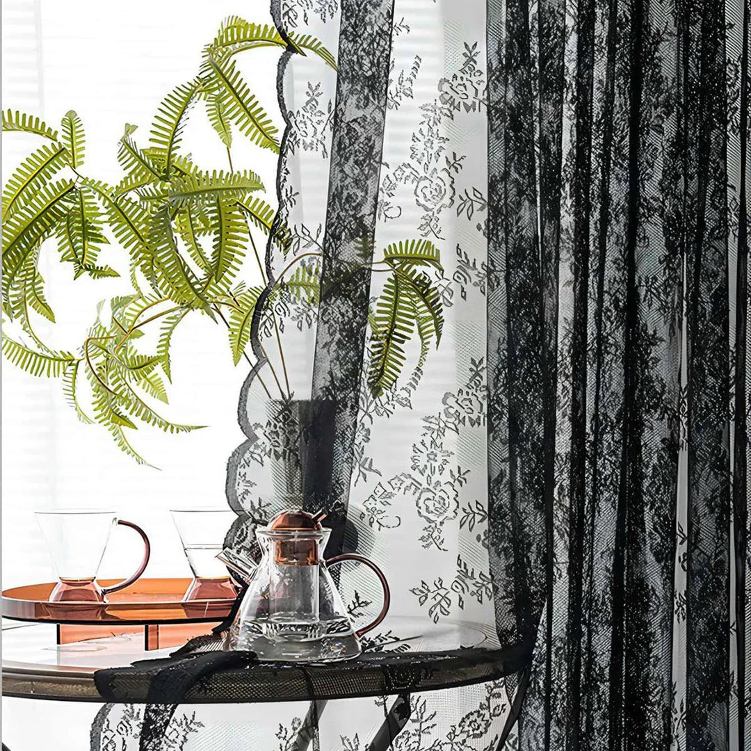 ROSALACE – Romantic Rose Lace Curtain Vestragear