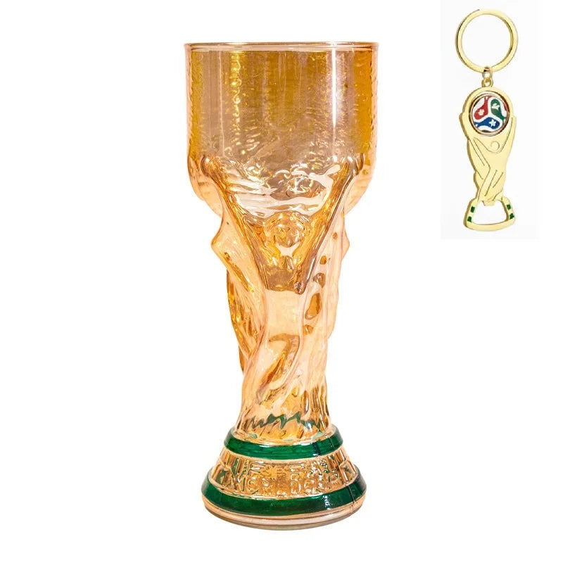 Trophy Beer Glass for World Cup 2026, Premium Soccer Themed Beer Glasses, for Game Day Parties, Man Cave &amp; Football Fan Gifts VestraGear