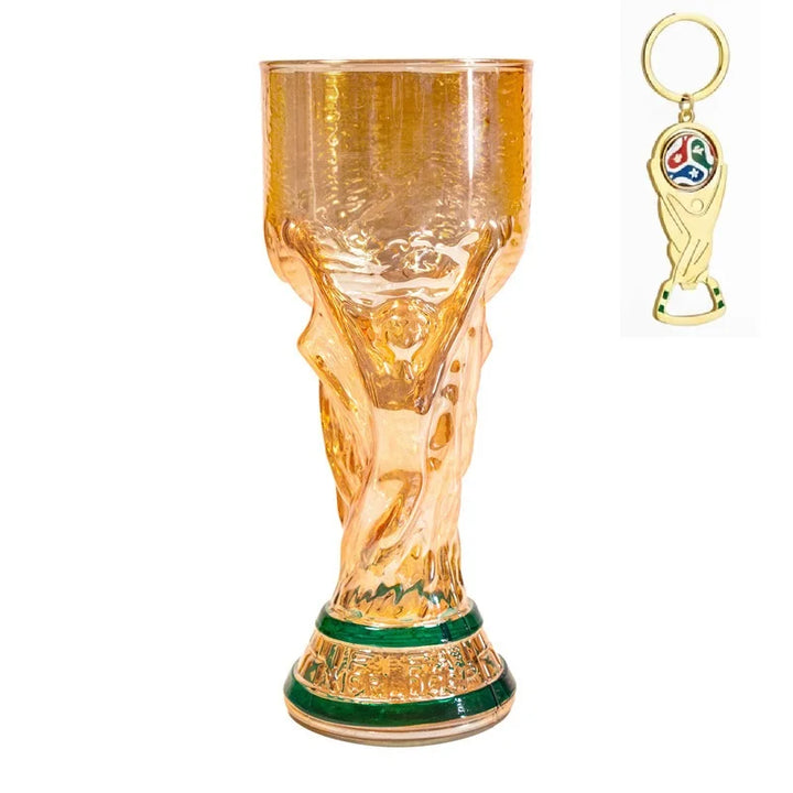 Trophy Beer Glass for World Cup 2026, Premium Soccer Themed Beer Glasses, for Game Day Parties, Man Cave &amp; Football Fan Gifts VestraGear