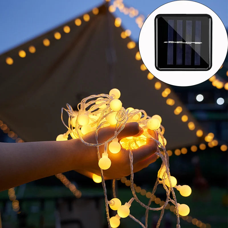 Solaro – Guirnalda solar de luces 10m con iluminación exterior LED colorida IP65