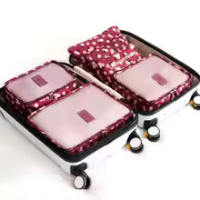 Reis Organizer Set – 6-Delige Opbergkubussen met Ademend Mesh &amp; Ruimtebesparend Ontwerp Vestragear