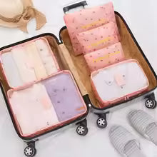 Reis Organizer Set – 6-Delige Opbergkubussen met Ademend Mesh &amp; Ruimtebesparend Ontwerp Vestragear