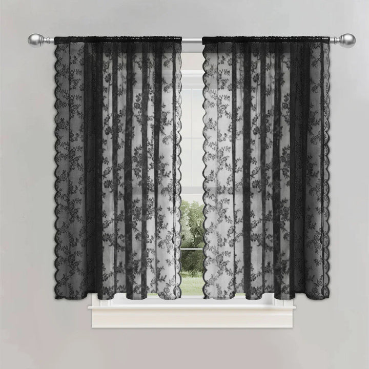 ROSALACE – Romantic Rose Lace Curtain Vestragear