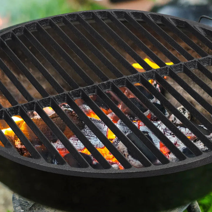 CHARCROWN – Round Cast Iron BBQ Searing Grill Rack Vestragear