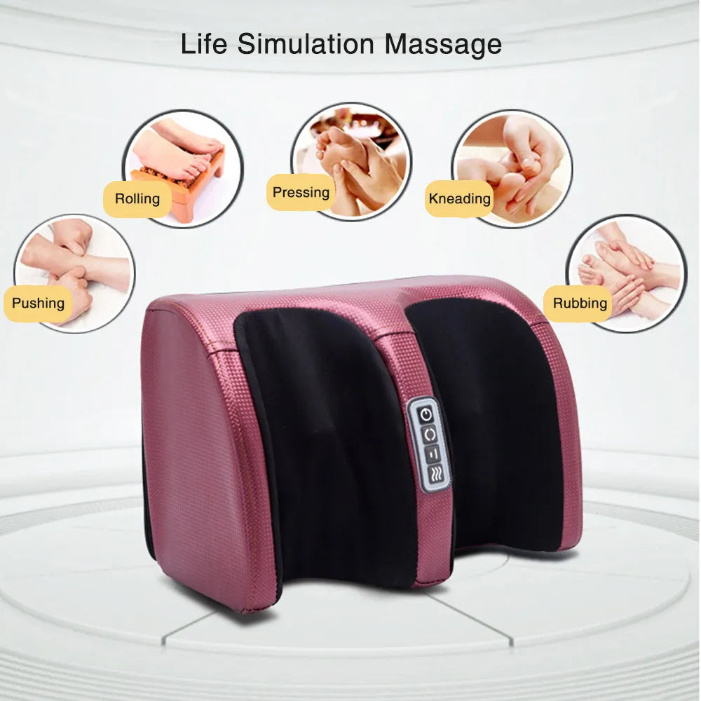 TranquilSole Aparelho de Massagem para Pés – Massagem 3D, Função de Aquecimento &amp; Temporizador Automático