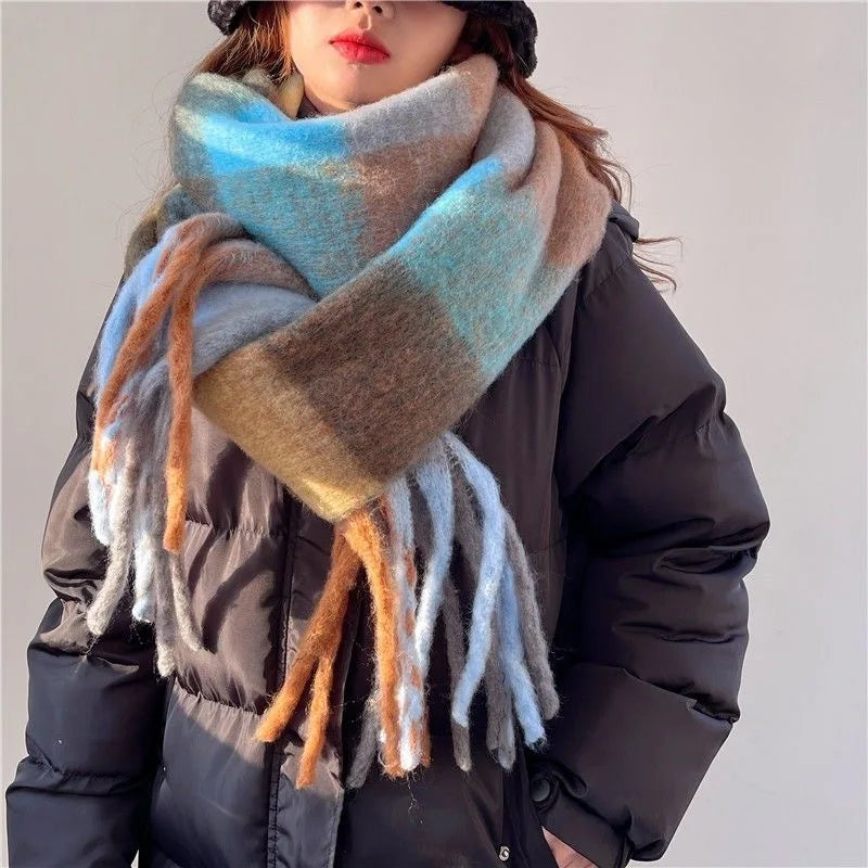 Veloria – bufanda de cachemira suave y cálida – accesorio de invierno colorido