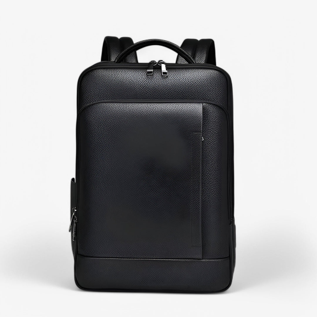Leren Rugzak met USB &amp; Laptopvak – Elegant en Functioneel voor Heren