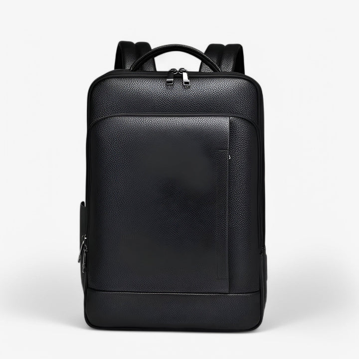Leren Rugzak met USB &amp; Laptopvak – Elegant en Functioneel voor Heren