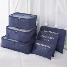 Reis Organizer Set – 6-Delige Opbergkubussen met Ademend Mesh &amp; Ruimtebesparend Ontwerp Vestragear