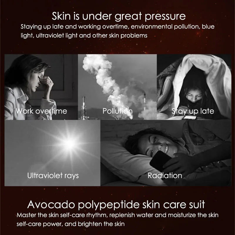 Verdura – Ensemble de soins du visage à l'avocat 5 pièces Hydratant & Nourrissant