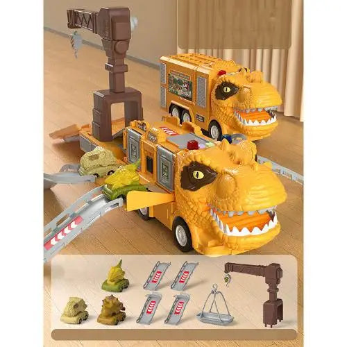 DinoRex DinoQuest Juego de Juguete – T-Rex y Triceratops con Luz y Sonido