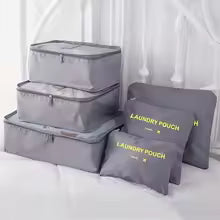 Reis Organizer Set – 6-Delige Opbergkubussen met Ademend Mesh &amp; Ruimtebesparend Ontwerp Vestragear