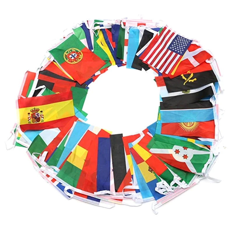 Z-ONE FLAG 100/200 Countries National Flag14x21cm 20x30cm String Flag Countries Around The World Nations Flag For Party decor VestraGear