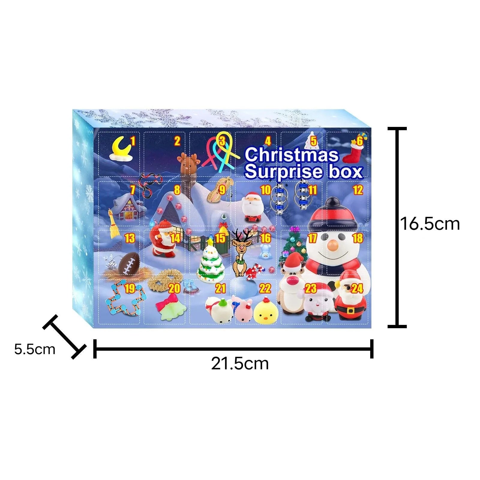 WinterWunder – Calendario dell'Avvento Scatola regalo con 24 sorprese