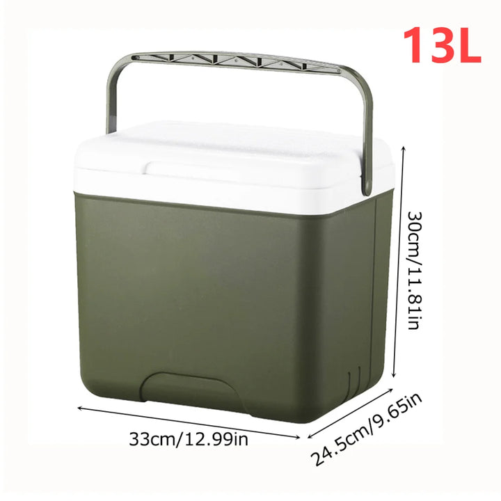 13/6L Cooler Box Portable Camping Refrigerator Incubator Large Capacity Car Ice Bucket Heat Preservation Camping BBQ Equipment VestraGear