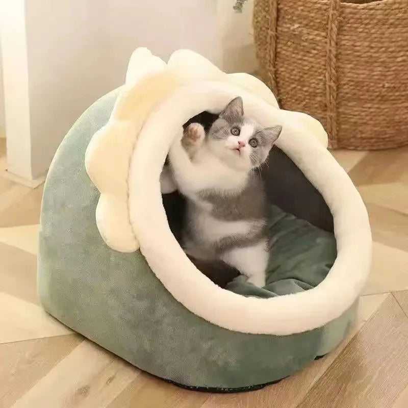 Furora – Kattenhuis Warm & Afneembaar – Voor Katten en Kleine Honden