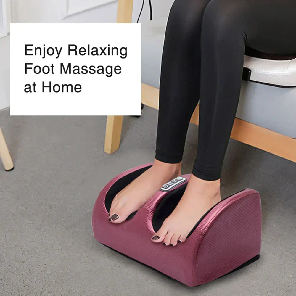 TranquilSole Aparelho de Massagem para Pés – Massagem 3D, Função de Aquecimento &amp; Temporizador Automático