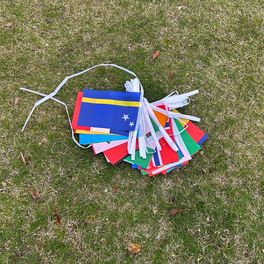 2026 42pcs world Country Flag 14x21cm NEW Football cup Countries Flag Bunting National String Banner Event Garlands decoration VestraGear