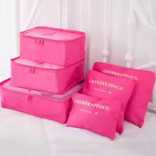 Reis Organizer Set – 6-Delige Opbergkubussen met Ademend Mesh &amp; Ruimtebesparend Ontwerp Vestragear