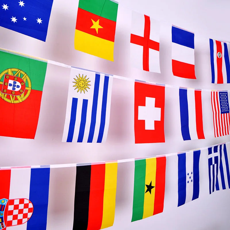Z-ONE FLAG 100/200 Countries National Flag14x21cm 20x30cm String Flag Countries Around The World Nations Flag For Party decor VestraGear