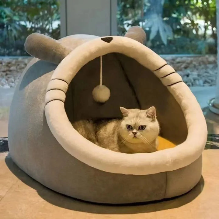 Furora – Maison pour chats chaude et amovible – Pour chats et petits chiens