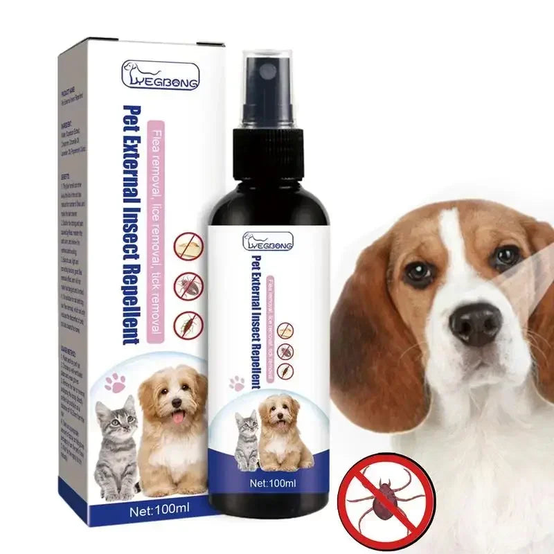 Haustier Insektenspray – 100 ml Pflegespray mit Pflanzenextrakten für Hunde & Katzen Bolendo