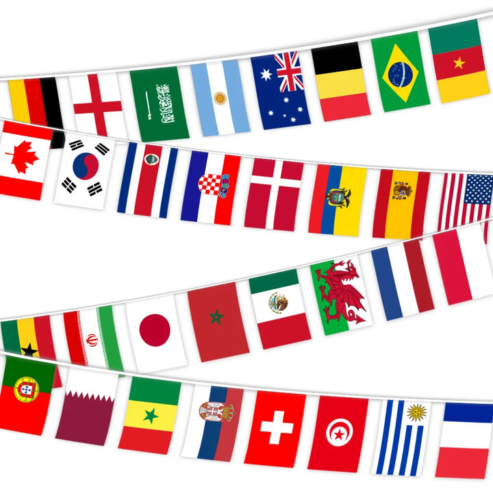 Z-ONE FLAG 100/200 Countries National Flag14x21cm 20x30cm String Flag Countries Around The World Nations Flag For Party decor VestraGear