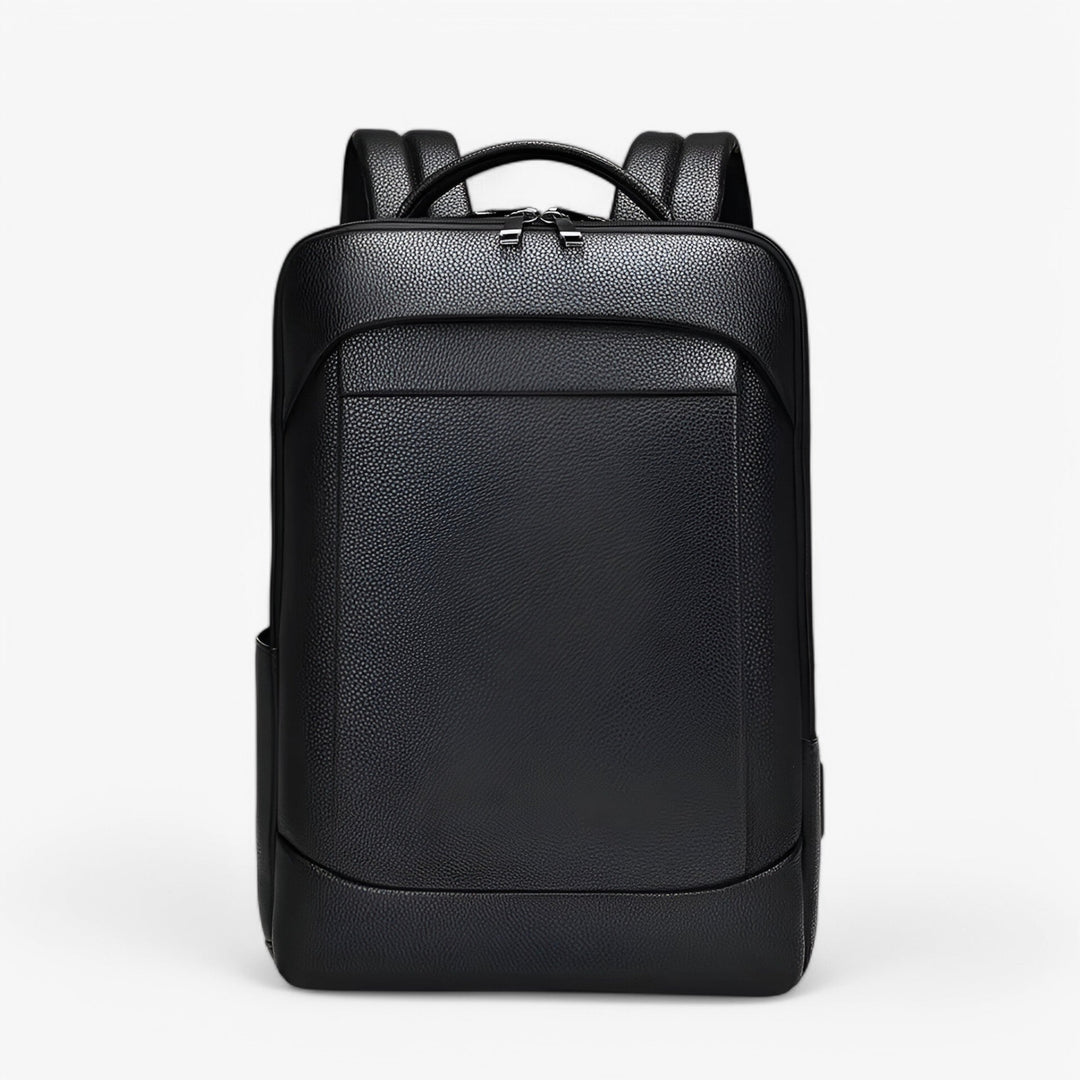 Leren Rugzak met USB &amp; Laptopvak – Elegant en Functioneel voor Heren