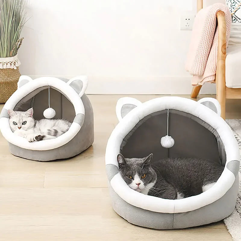 Petora – Katten- en Hondenbed Tent Katoen – Opvouwbaar & Wasbaar