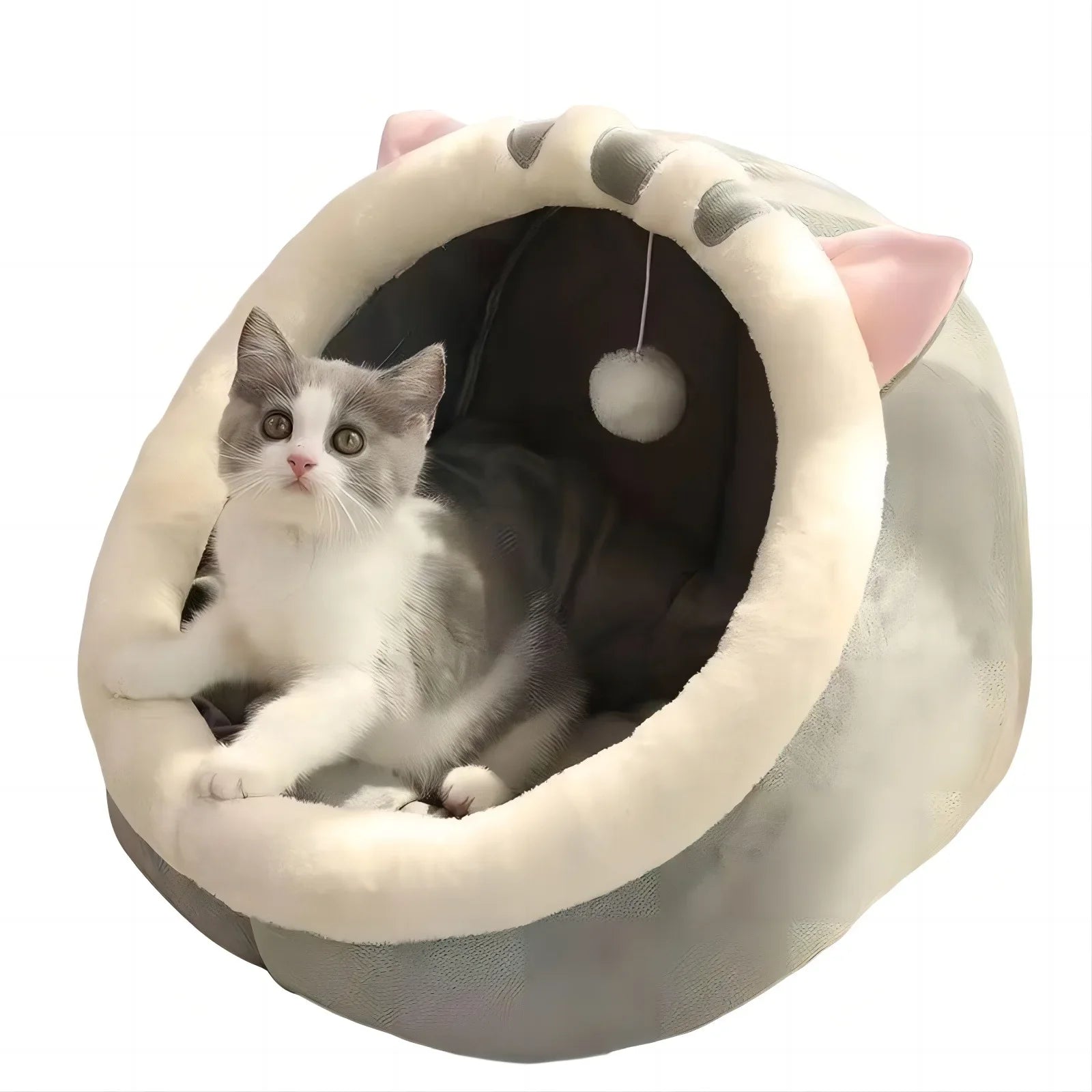 Furora – Kattenhuis Warm & Afneembaar – Voor Katten en Kleine Honden