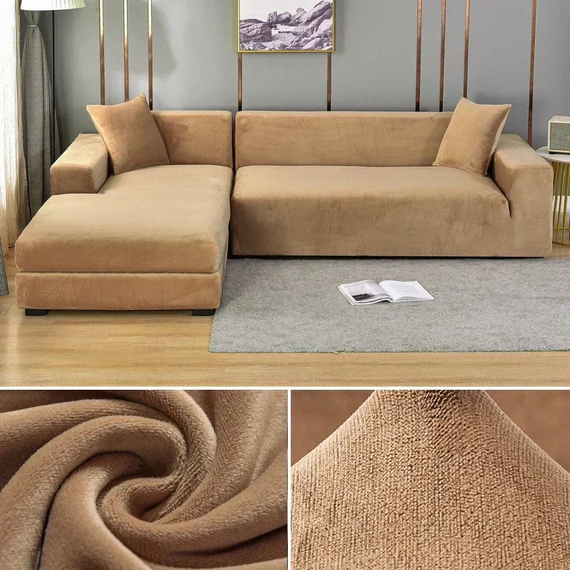 VeluFit Fluwelen Stretch Bankhoes – Luxe Bescherming & Comfort