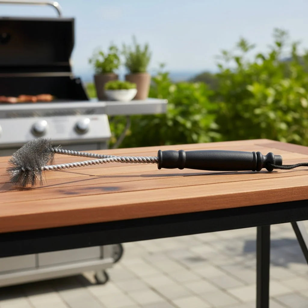 FLAMEBRUSH – Stainless Steel Grill Brush for Barbecue Cleaning Vestragear