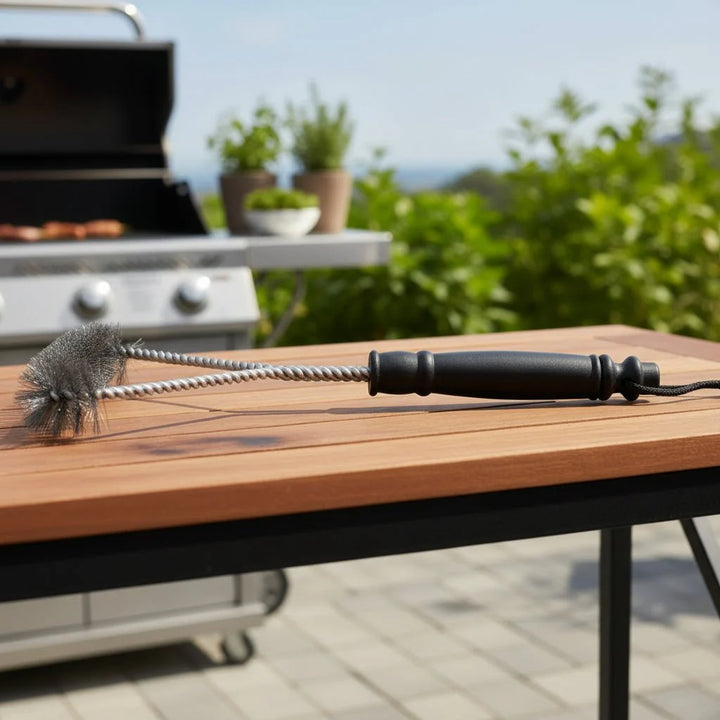 FLAMEBRUSH – Stainless Steel Grill Brush for Barbecue Cleaning Vestragear