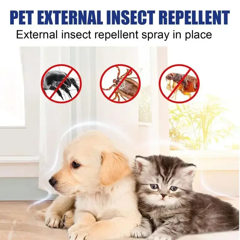 Haustier Insektenspray – 100 ml Pflegespray mit Pflanzenextrakten für Hunde &amp; Katzen Bolendo