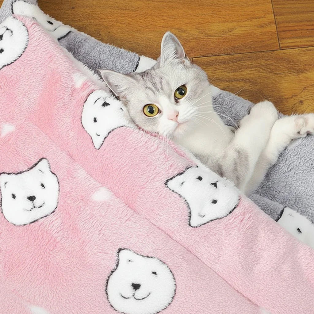 FLANNELPAW – Warm Flannel Sleeping Mat for Dogs &amp; Cats Vestragear