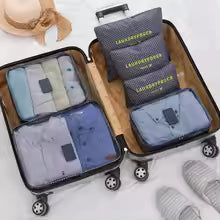 Reis Organizer Set – 6-Delige Opbergkubussen met Ademend Mesh &amp; Ruimtebesparend Ontwerp Vestragear