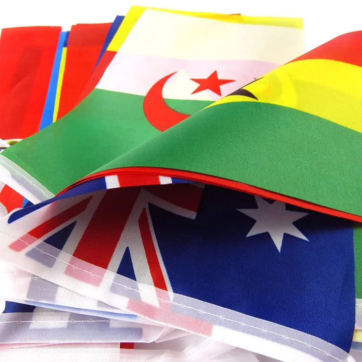 Z-ONE FLAG 100/200 Countries National Flag14x21cm 20x30cm String Flag Countries Around The World Nations Flag For Party decor VestraGear