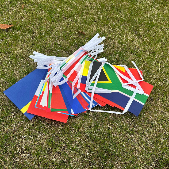 2026 42pcs world Country Flag 14x21cm NEW Football cup Countries Flag Bunting National String Banner Event Garlands decoration VestraGear
