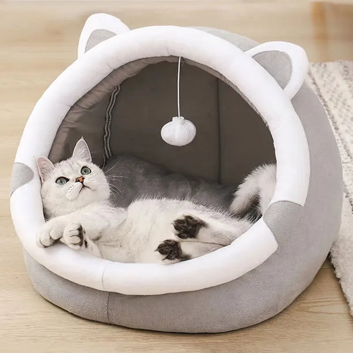 Petora – Katten- en Hondenbed Tent Katoen – Opvouwbaar &amp; Wasbaar