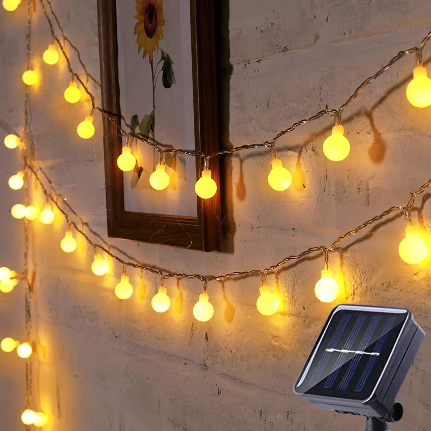 Solaro – Guirnalda solar de luces 10m con iluminación exterior LED colorida IP65