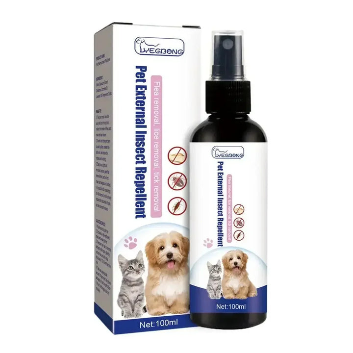 Haustier Insektenspray – 100 ml Pflegespray mit Pflanzenextrakten für Hunde &amp; Katzen Bolendo