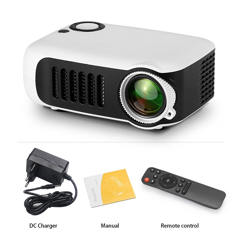 MINI Projector Portable 3D LED Video Projectors Home Cinema Theater Game Laser Beamer Smart TV BOX 1080P 4K Via HD Port A2000 VestraGear